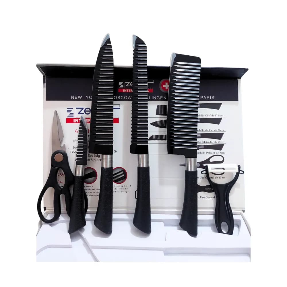 Original Zepter 6-pcs Set Quality Knife Set for Kitchen and Outdoor German Technology